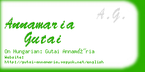 annamaria gutai business card